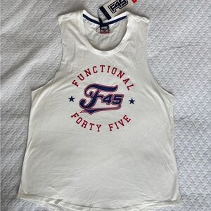 Functional Forty Five White Tank Top